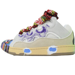 LANVIN White Graffiti Sneakers