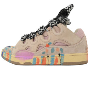 LANVIN Pink Graffiti Sneakers