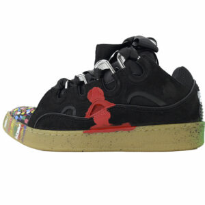 LANVIN Black Graffiti Sneakers