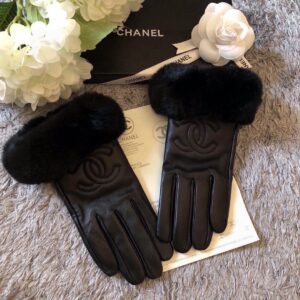 Chanel Leather Gloves Woman Touchscreen Compatible