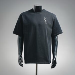Saint Laurent Embroidered Short Sleeve T-Shirt Size XS-L