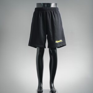 Balenciaga Spray Print Drawstring Shorts