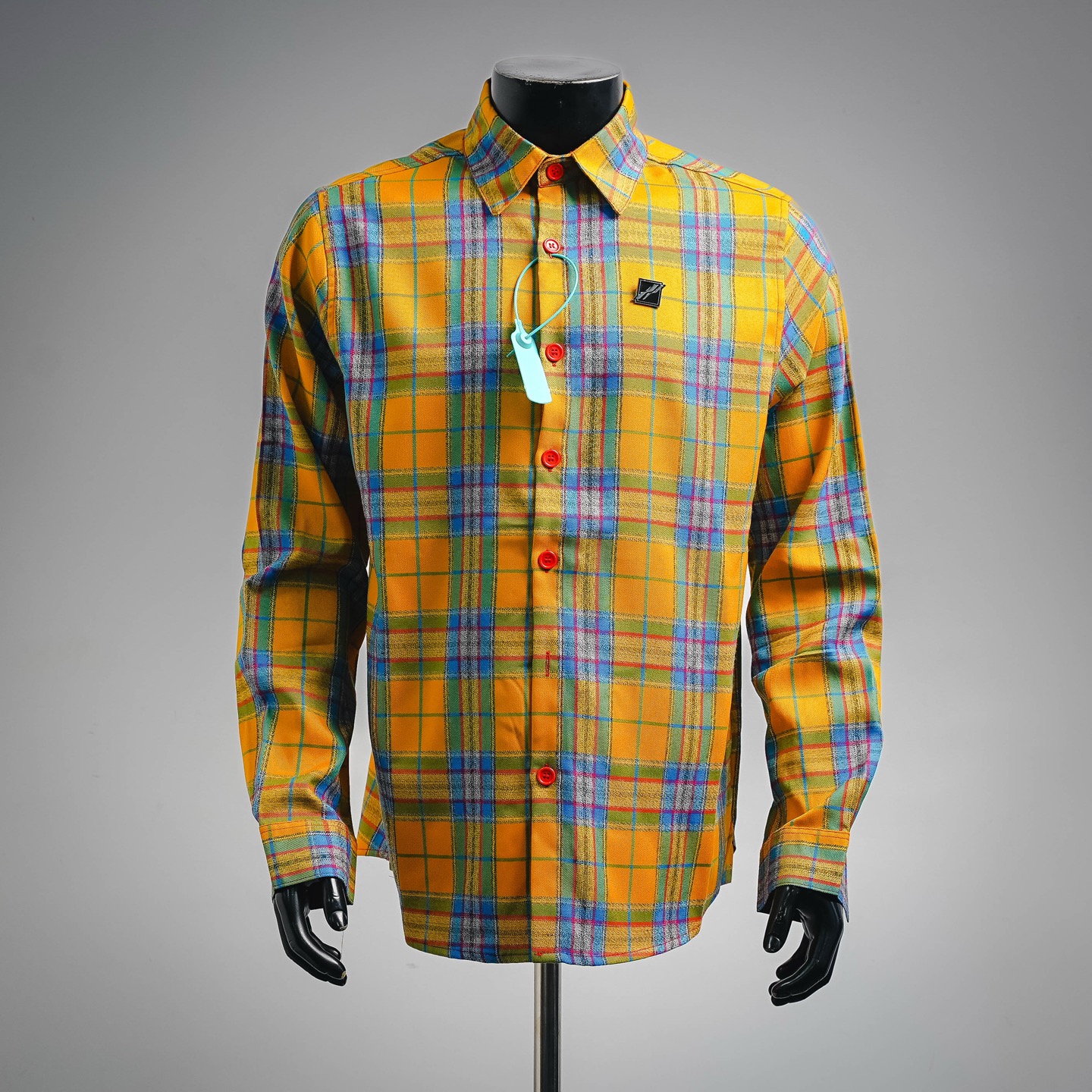 WE11DONE Check Logo Shirt Size S/M/L