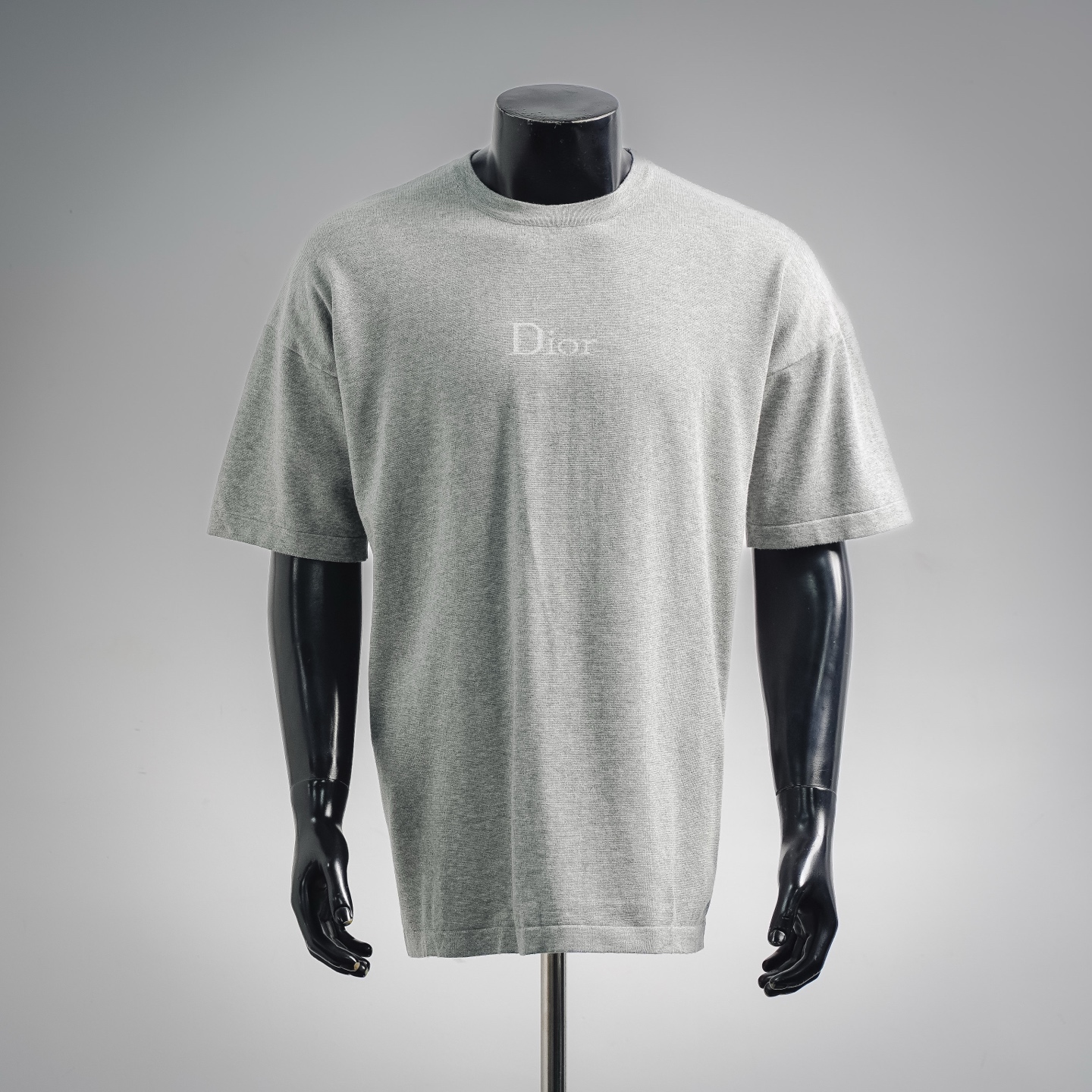 DIOR CD Logo Knit Short Sleeve T-Shirt Size S-XL DIOR CD Logo Knit Short Sleeve T-Shirt Size S-XL