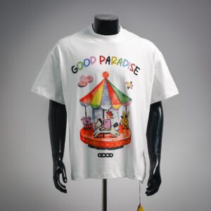 GOOD BRAND GB Kids Carousel Graphic Short Sleeve T-Shirt Size S M L XL