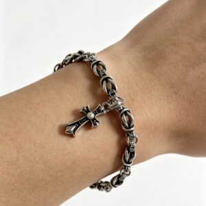 Chrome Hearts Classic Cross Cuban Chain Bracelet