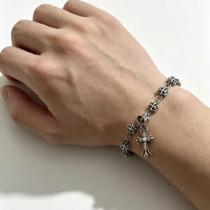 Chrome Hearts Classic Cross Cuban Chain Bracelet