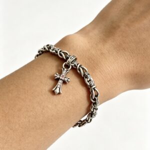 Chrome Hearts Classic Cross Cuban Chain Bracelet