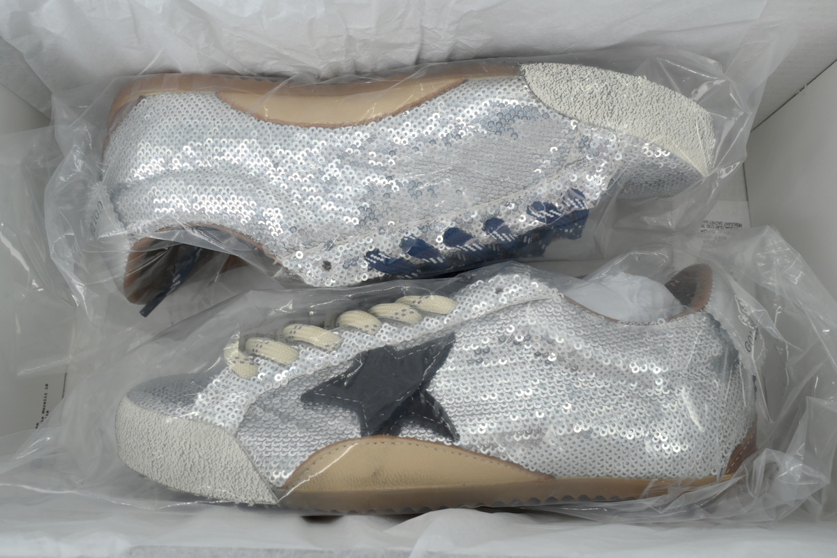 Golden Goose True Star Silver Glitter Golden Goose True Star Silver Glitter