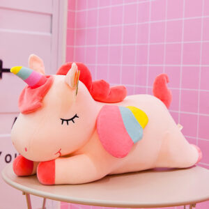 Angel Rainbow Unicorn plush toy, small pony plush toy, large-sized doll, sleeping cushion – a great gift