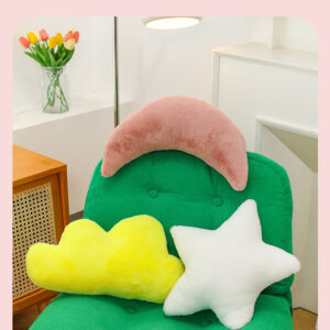 INS Cloud and Stars-shaped pillow toys, plush toys for use in cross-border sales, sofa cushions, and decorative dolls with a “girly” style – suitable for use as foreign trade merchandise in bulk