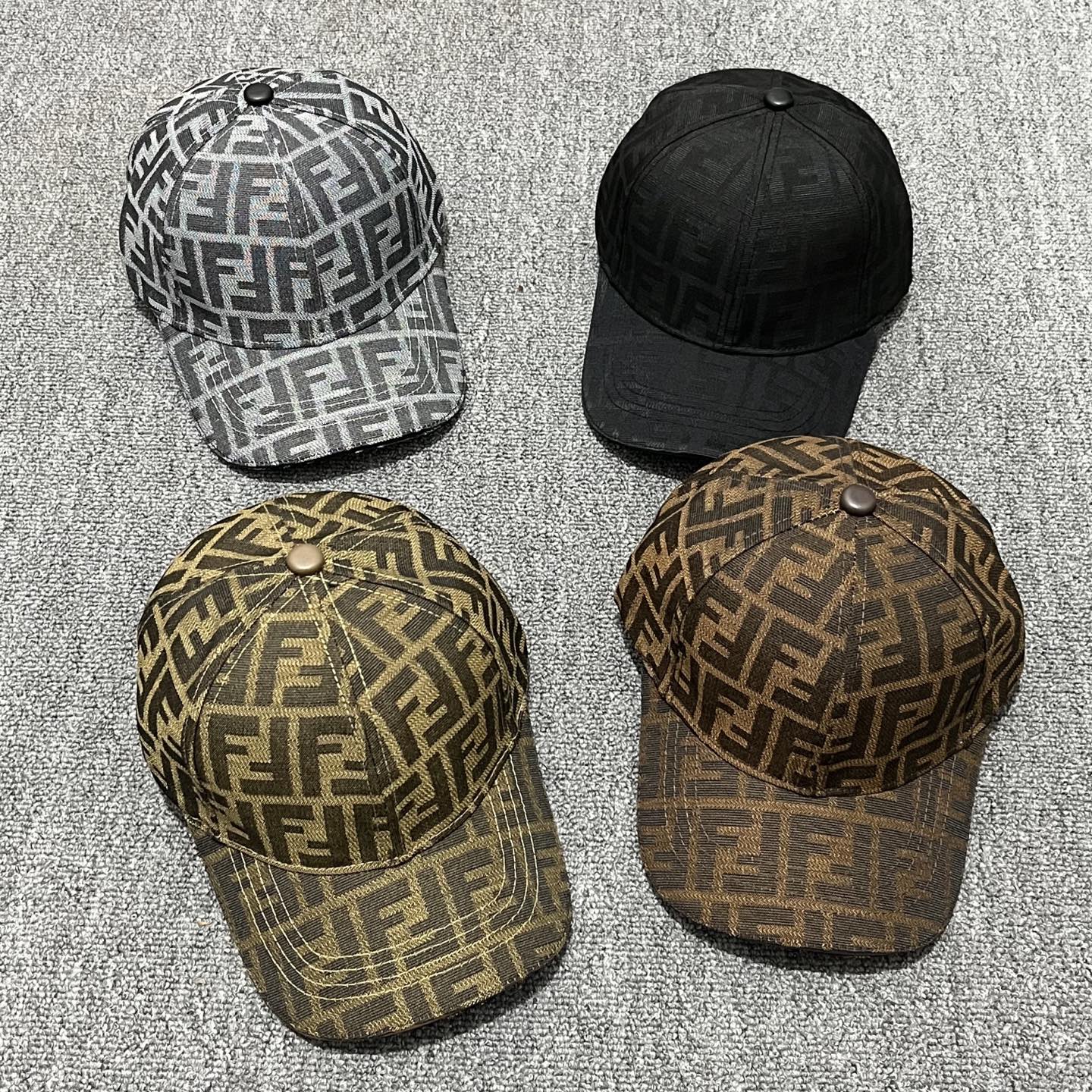 Fendi Baseball Cap Cotton Breathable