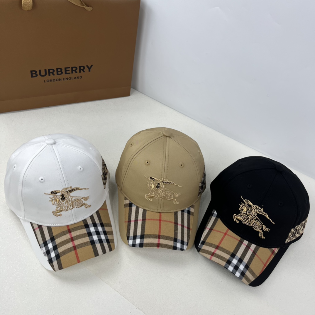 Burberry Baseball Cap Cotton