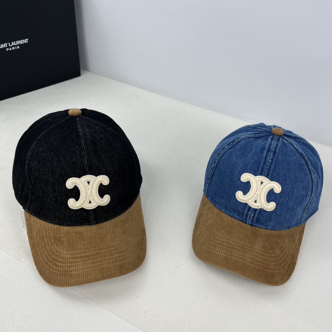 Celine Baseball Cap Denim Fashion Versatile