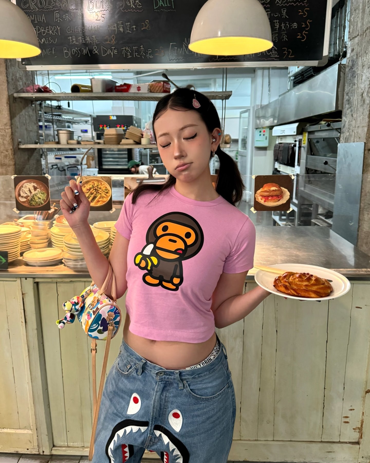 kids BAPE FW25 baby Milo T-shirt Size: 120-160cm