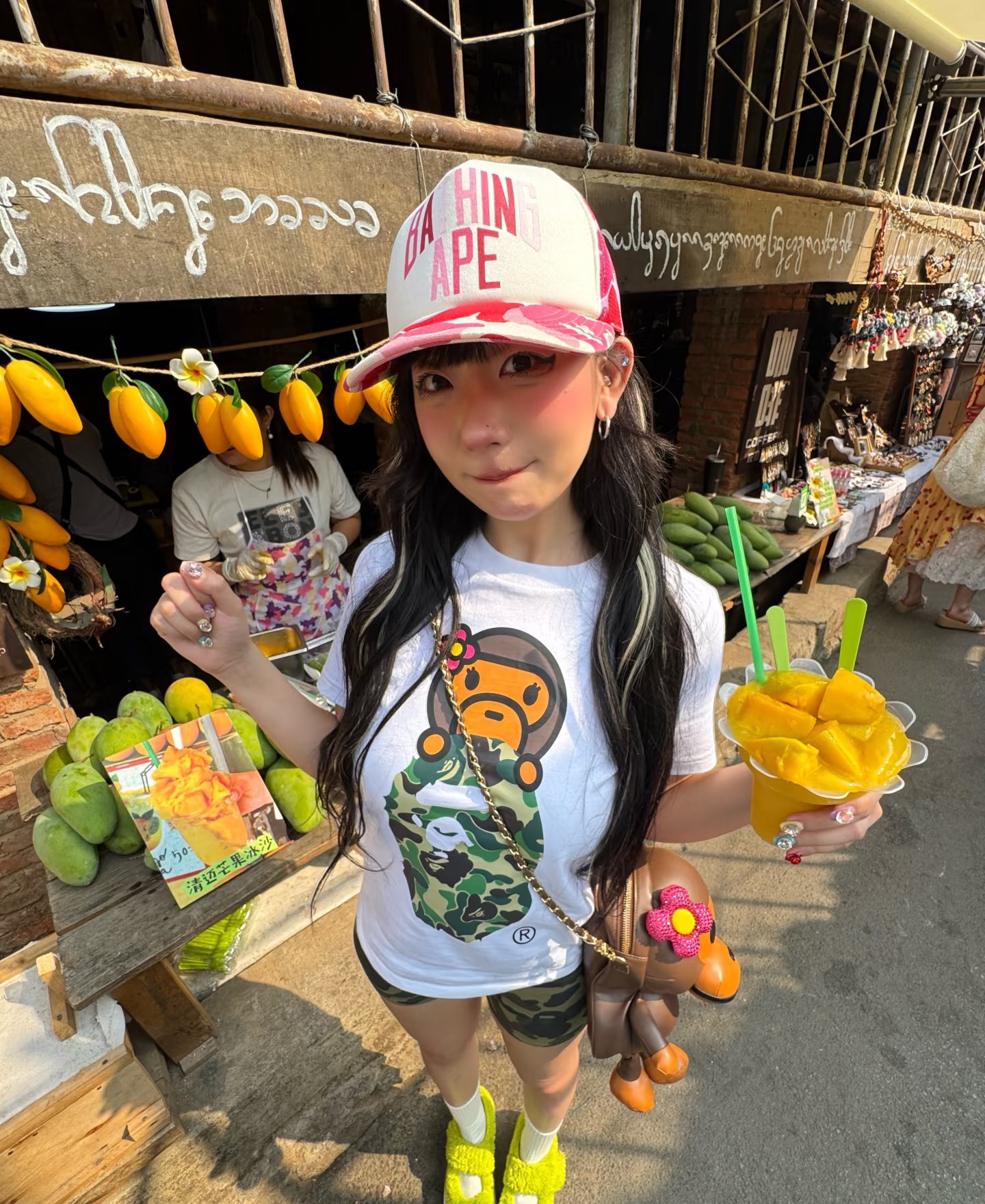 kids BAPE BABY Milo LISA T-shirt Size: 120-160cm