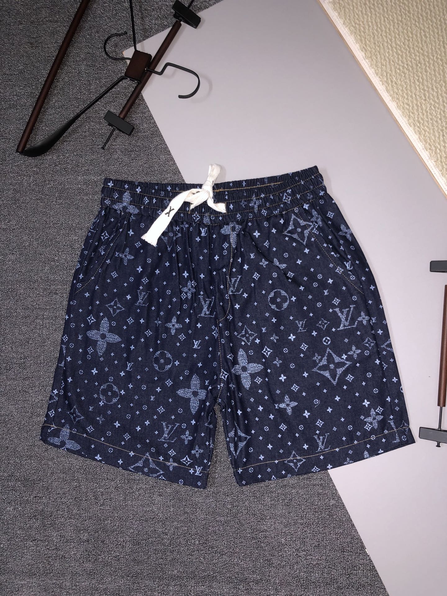 LV denim shorts