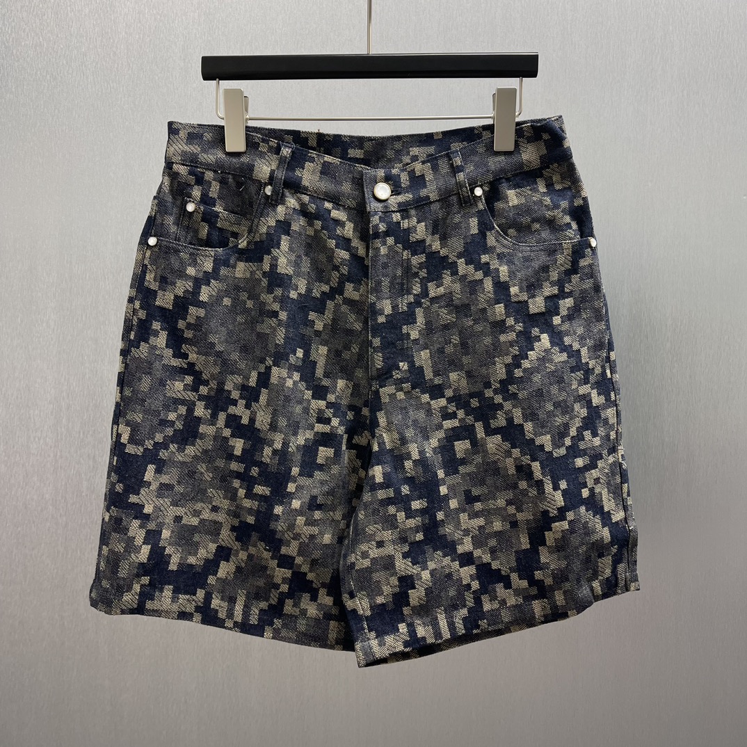 LV denim shorts