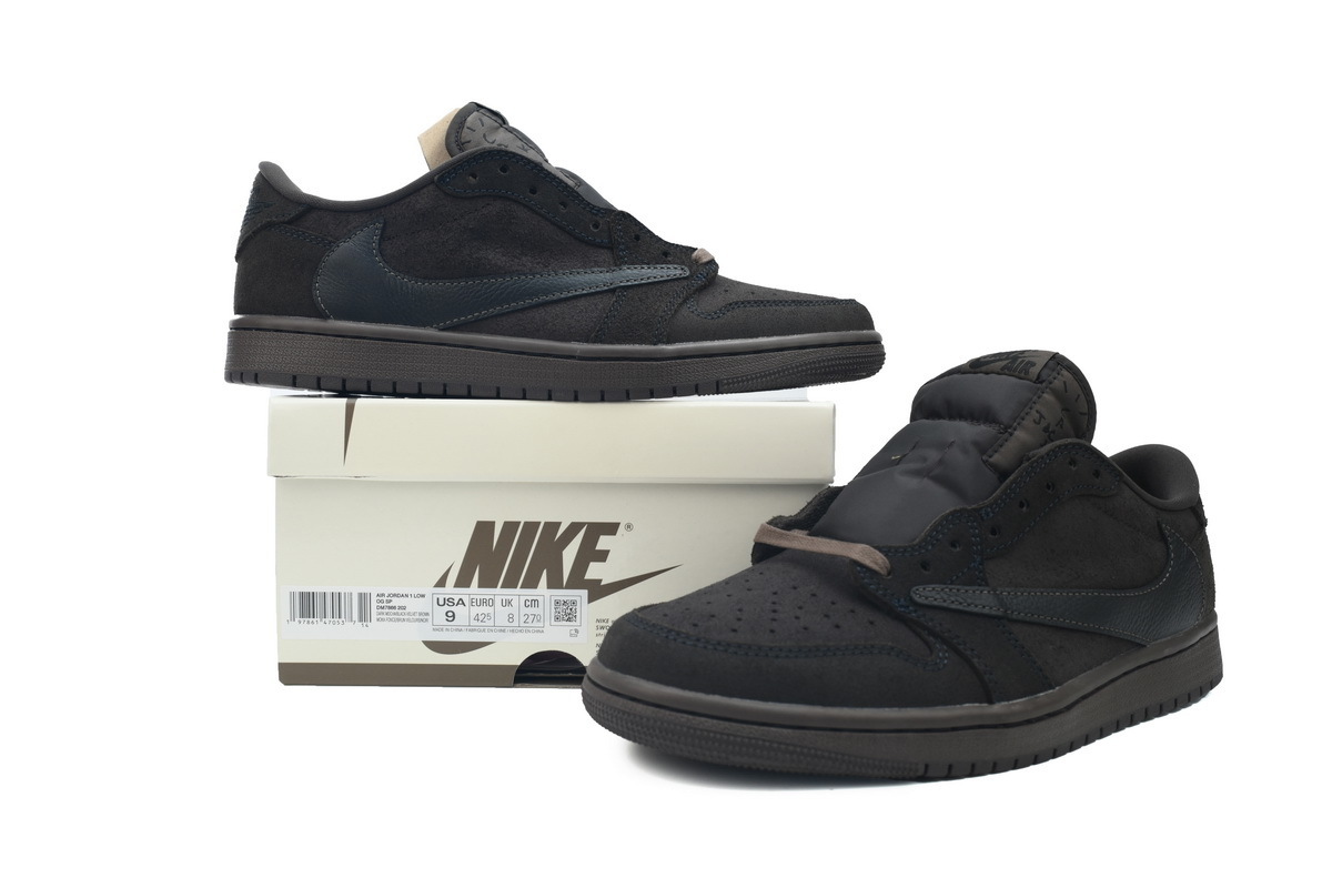 Max Size US14=UK13=EUR48.5=CM32 Air Jordan 1 Retro Low OG SP Velvet Brown