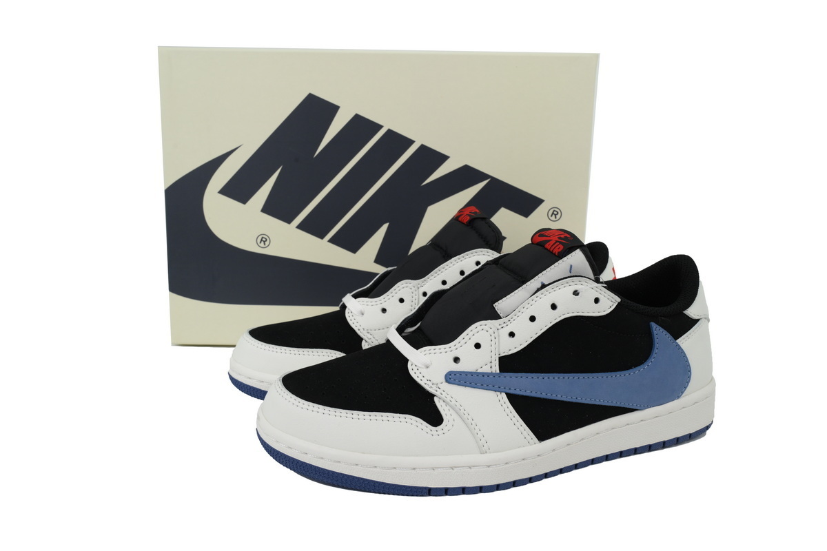 Max Size US14=UK13=EUR48.5=CM32 Air Jordan 1 Low Black White Blue