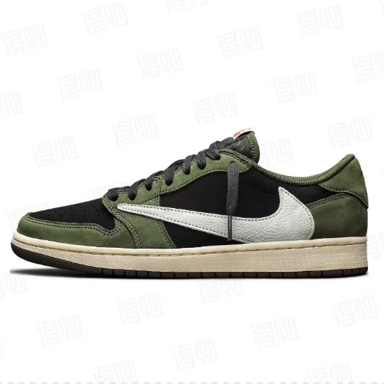 Max Size US14=UK13=EUR48.5=CM32 Air Jordan 1 Low OG SP Black Olive