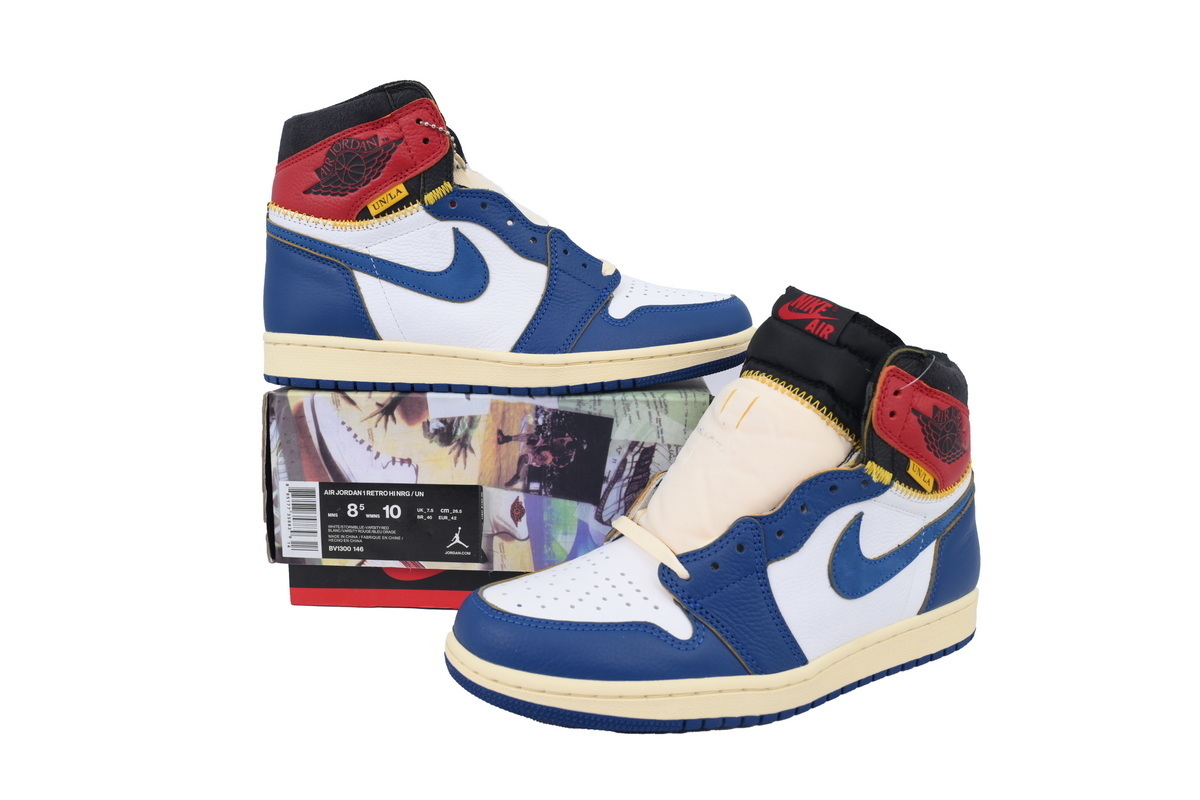 Max Size US14=UK13=EUR48.5=CM32 Air Jordan 1 OG Hi Retro”Blue Toe”