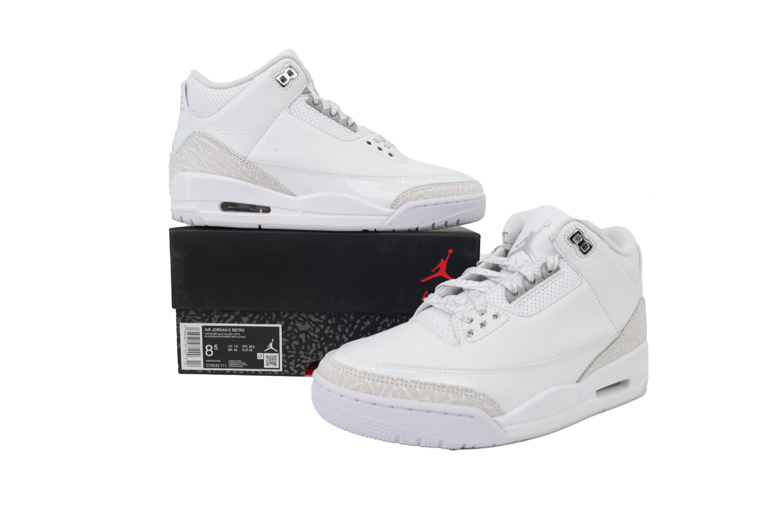 Max Size US14=UK13=EUR48.5=CM32 Air Jordan 3 Retro Pure Money 2025