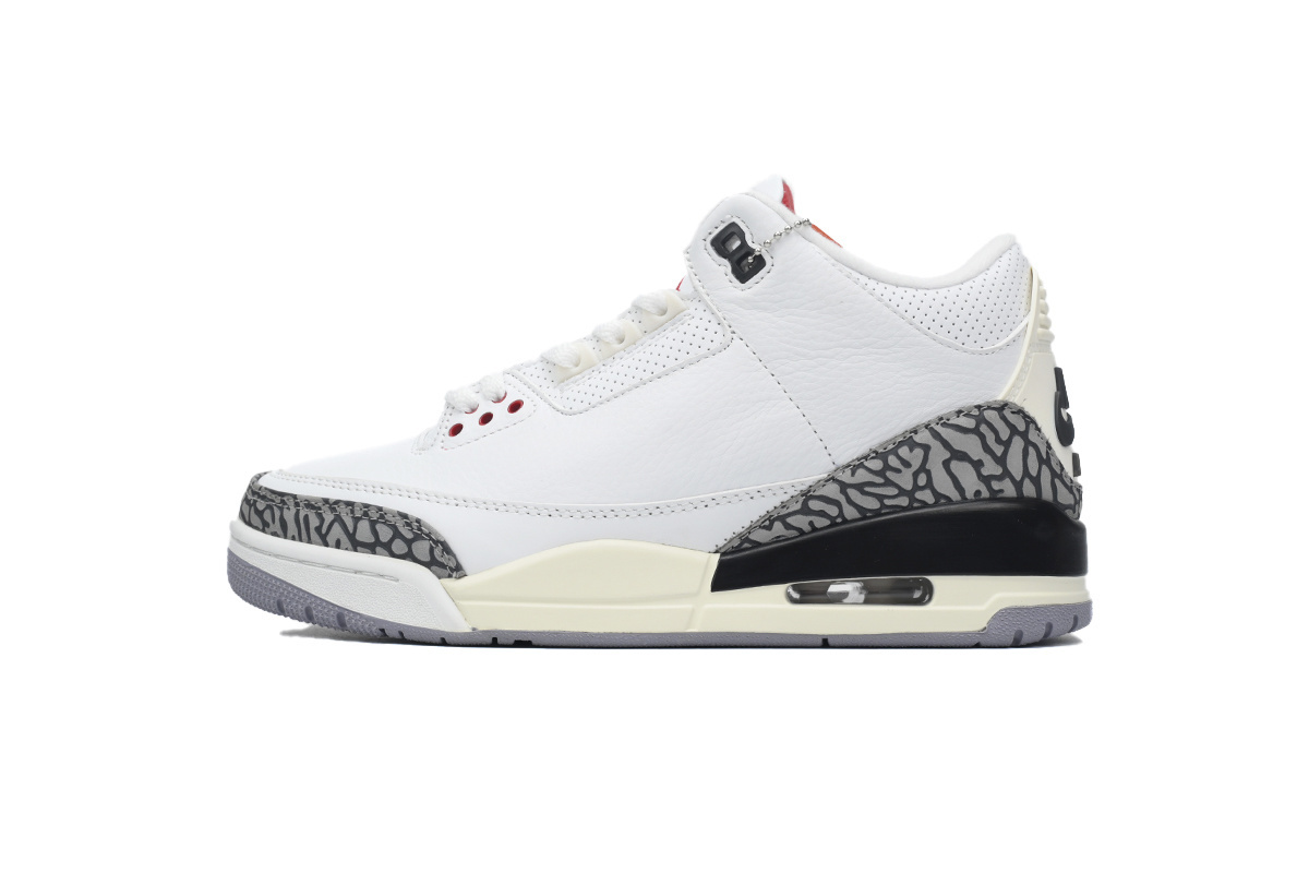 Max Size US14=UK13=EUR48.5=CM32 Air Jordan 3 “White Cement Reimagined”